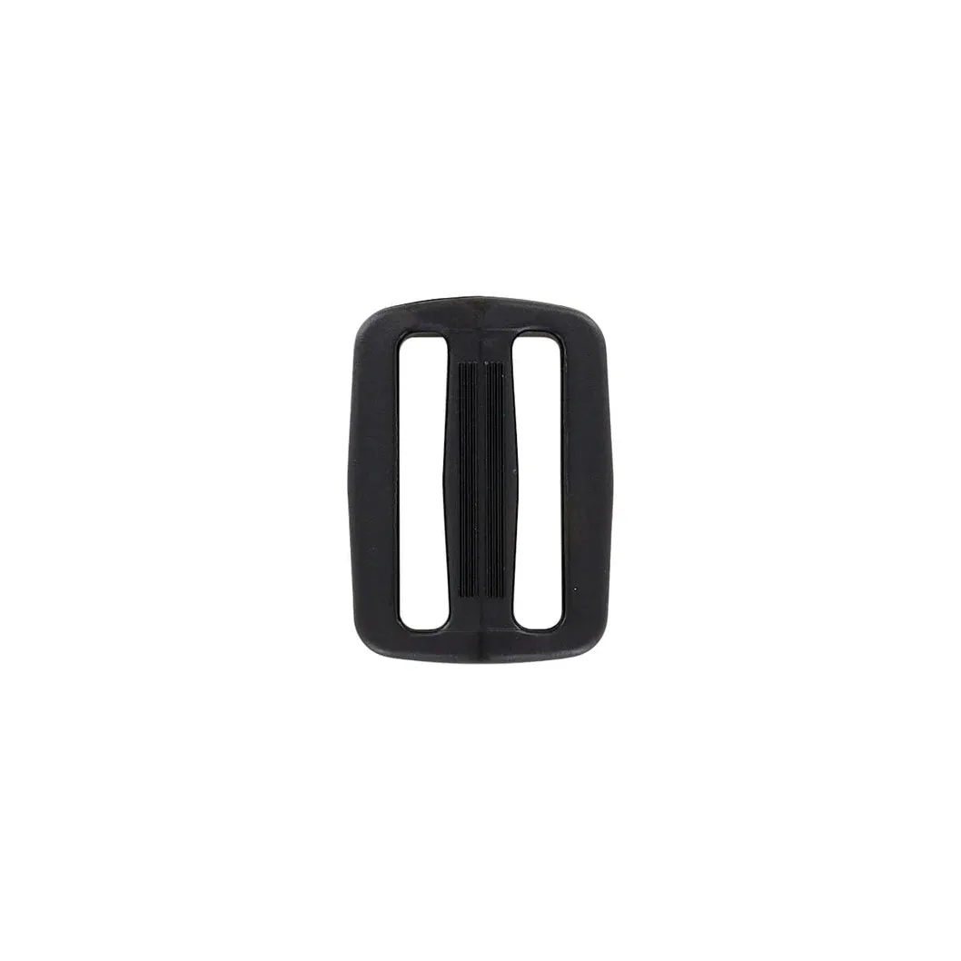 1 1/2" Black, Sliplock Tri-Glide Slide Buckle, Plastic, #SL-1-1-2