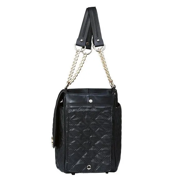 Black Quilted Pet Carrier