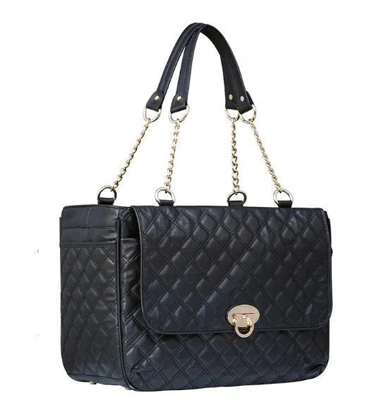 Black Quilted Pet Carrier