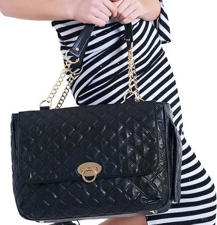 Black Quilted Pet Carrier