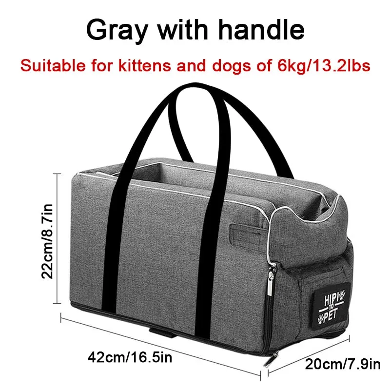 Car Pet Seat Portable Dog Car Seat Central Control Nonslip Dog Carriers