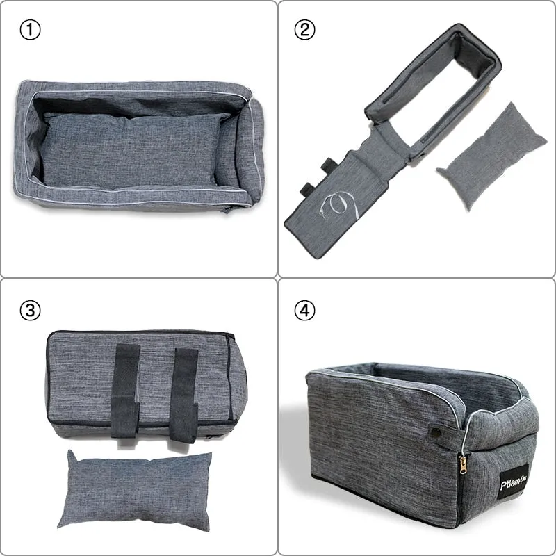 Car Pet Seat Portable Dog Car Seat Central Control Nonslip Dog Carriers