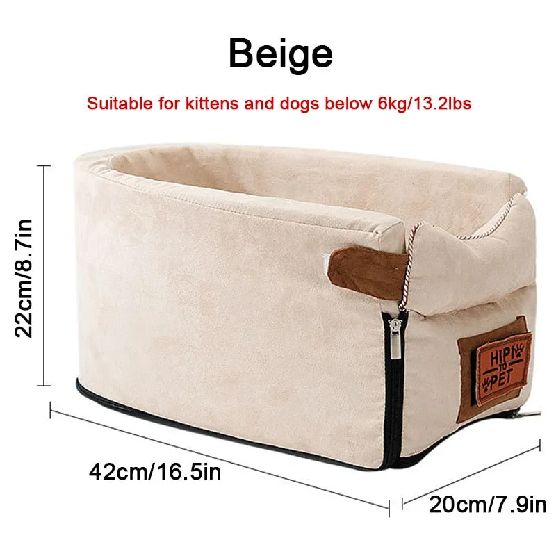 Car Pet Seat Portable Dog Car Seat Central Control Nonslip Dog Carriers
