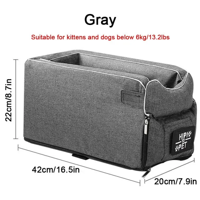 Car Pet Seat Portable Dog Car Seat Central Control Nonslip Dog Carriers
