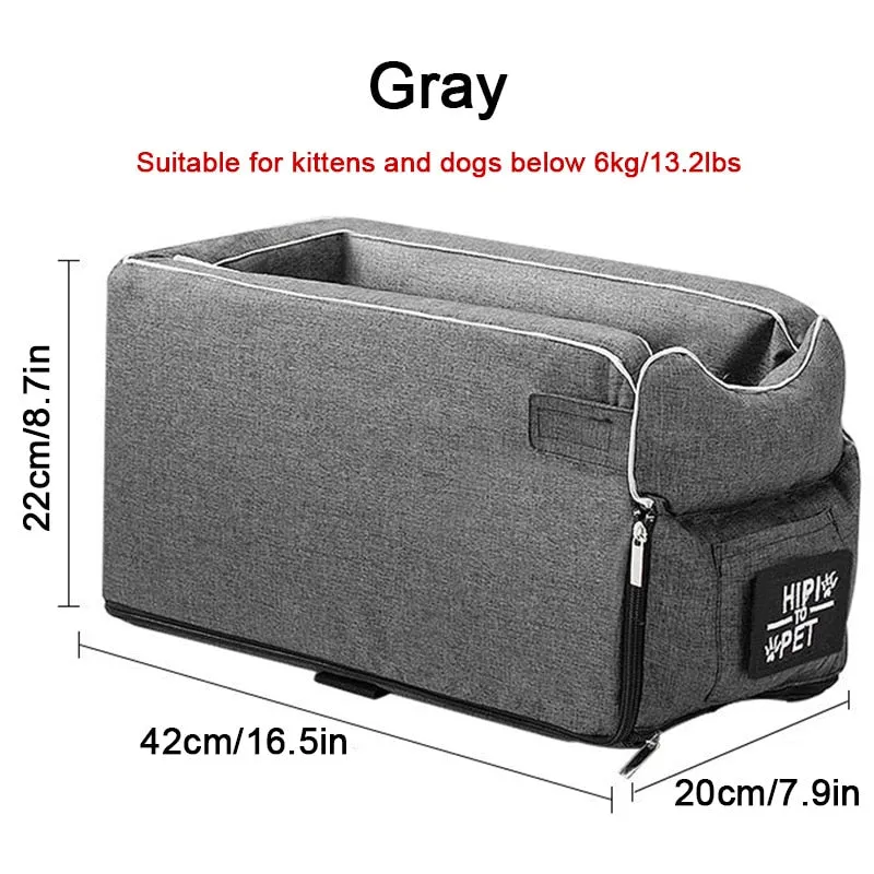Car Pet Seat Portable Dog Car Seat Central Control Nonslip Dog Carriers