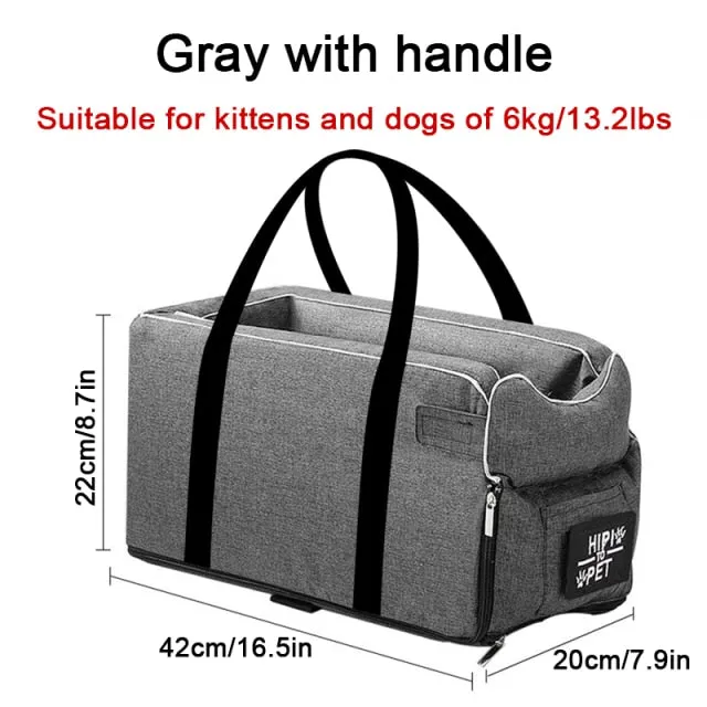 Car Pet Seat Portable Dog Car Seat Central Control Nonslip Dog Carriers