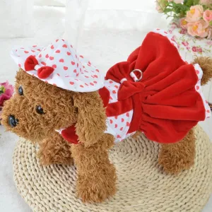 Chic Elegance: Pet Dog Princess Dress - Cute Cotton Wedding Attire for Small Dogs, Chihuahuas, and Pugs - Stylish Clothing Suit for Pets