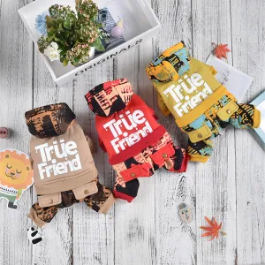 Cross-Border Pet Four-Leg Cotton Coat | Graffiti Pattern Camouflage Windproof Outdoor Jacket for Small Dogs