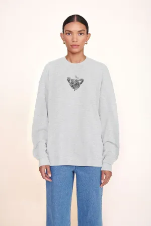 CUSTOM STAUD x C.BONZ OVERSIZED SWEATSHIRT | GREY