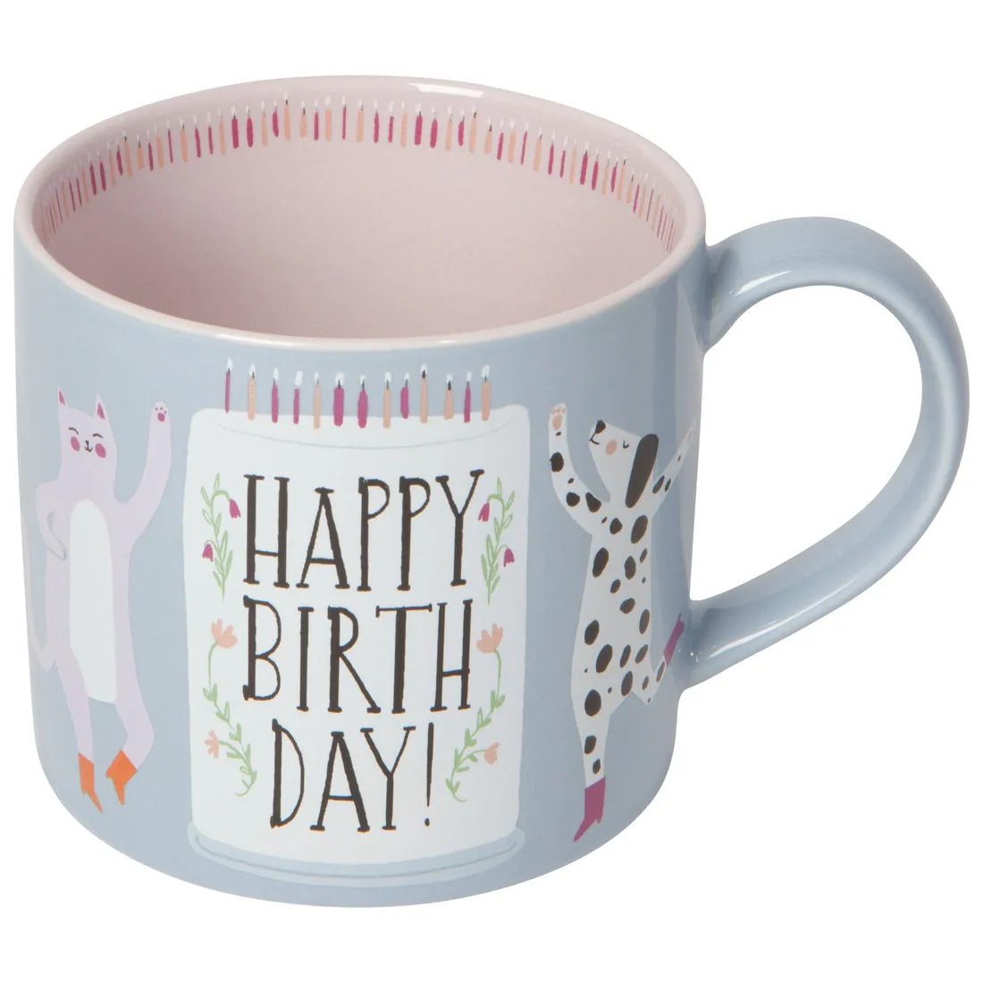Dog   Cat Happy Birthday Mug by Danica