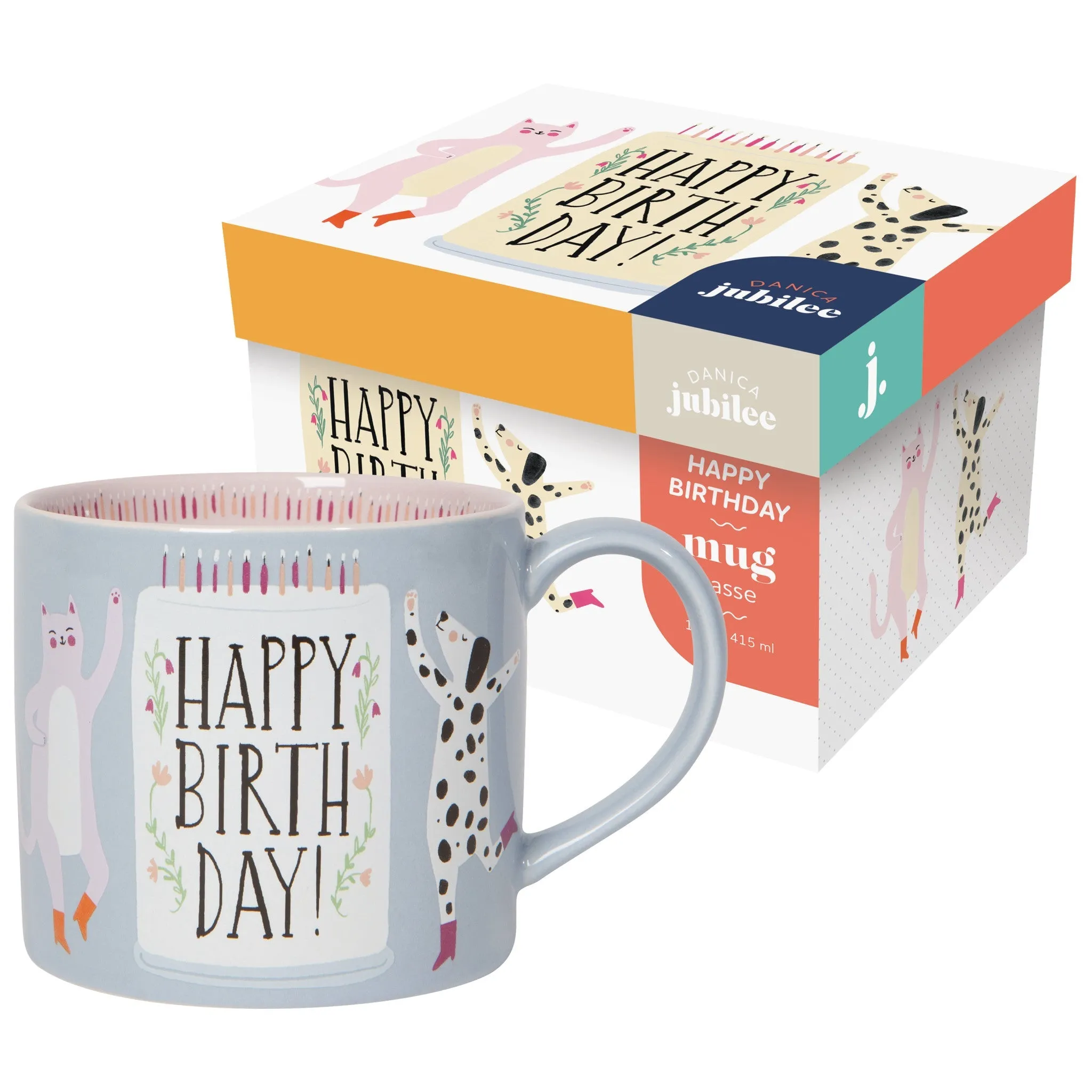 Dog   Cat Happy Birthday Mug by Danica