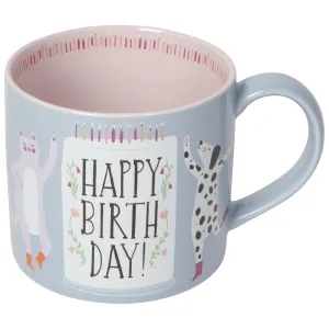 Dog   Cat Happy Birthday Mug by Danica