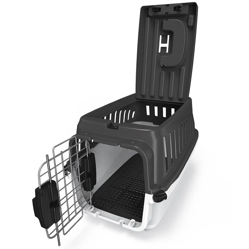 Marukan 2-Door Carrier For Cats & Dogs (Black)