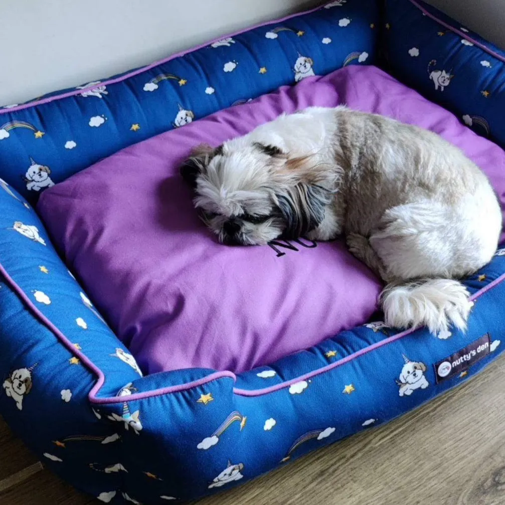 Nuttys Den Unicorn Love Lounger Bed - 100 percent Cotton Beds