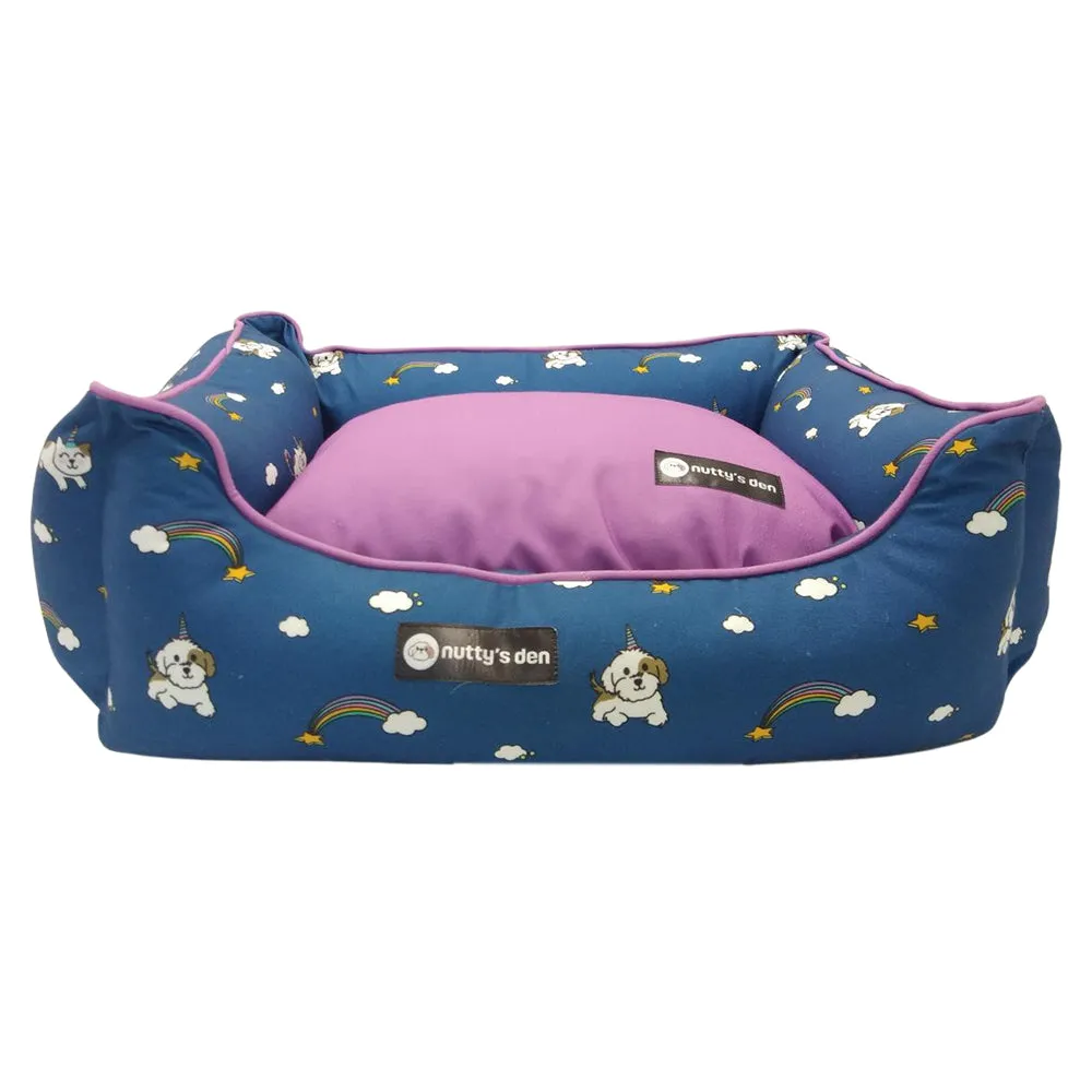 Nuttys Den Unicorn Love Lounger Bed - 100 percent Cotton Beds