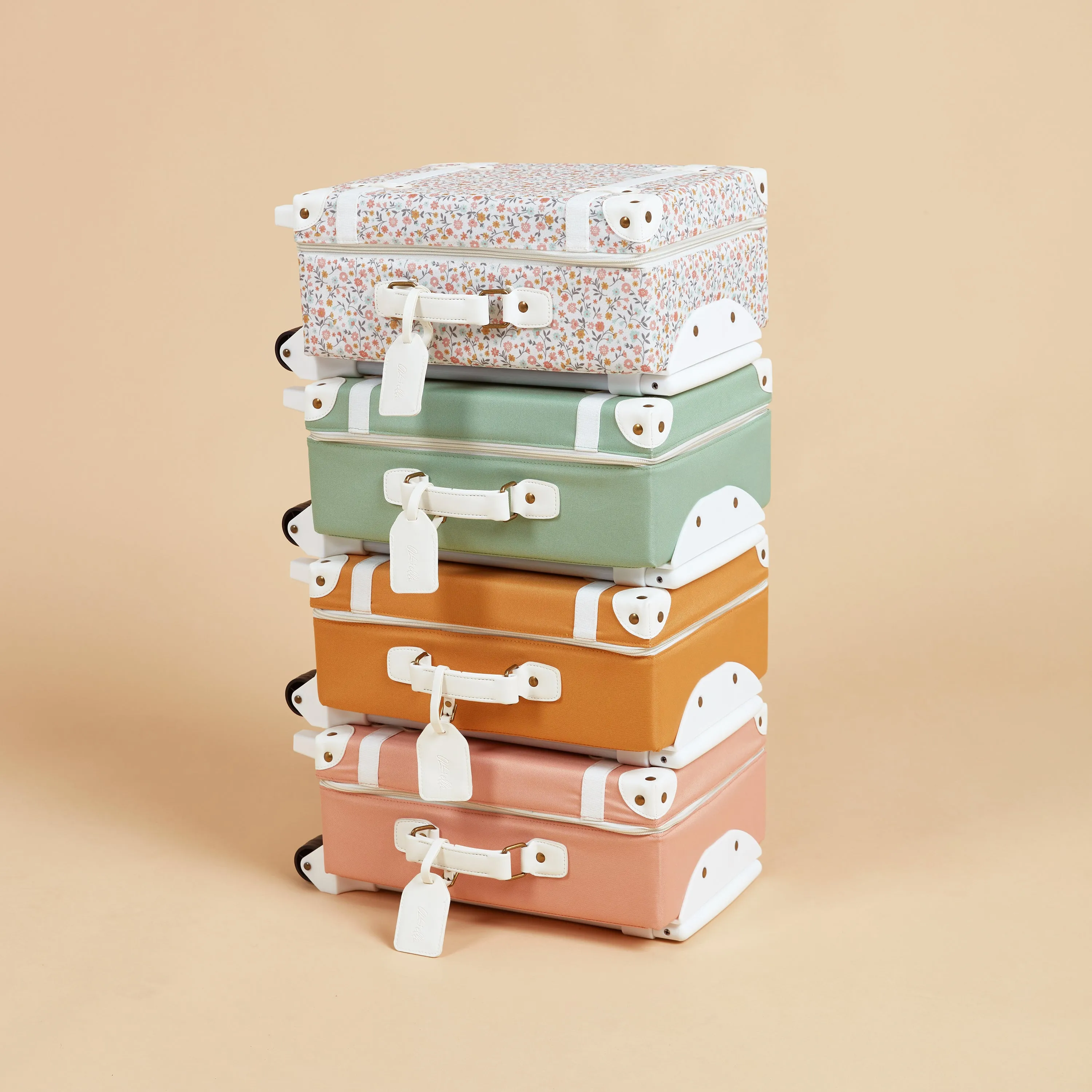 Olli Ella See-ya Suitcase - Blush