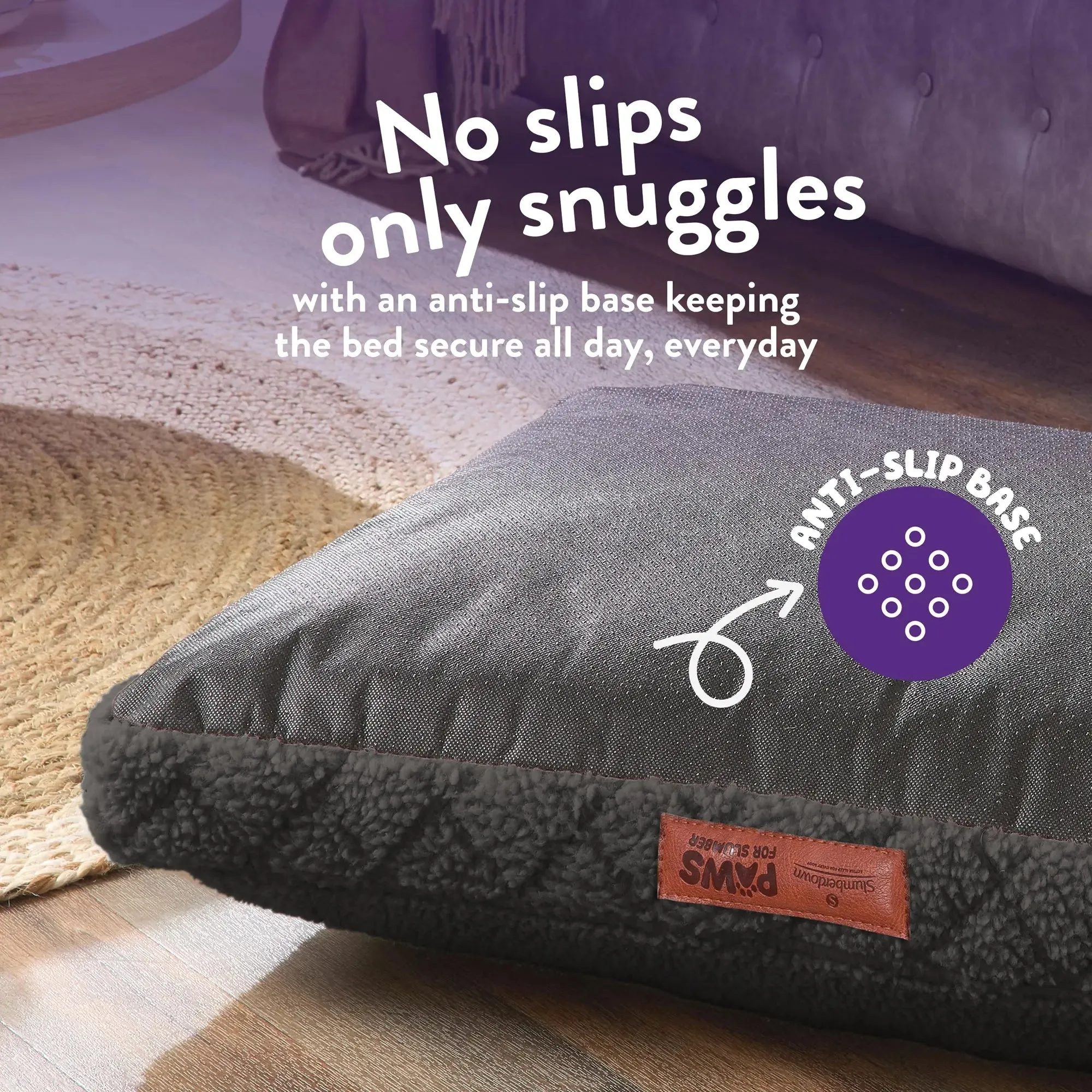 Paws for Slumber Sherpa Pet Bed Cover