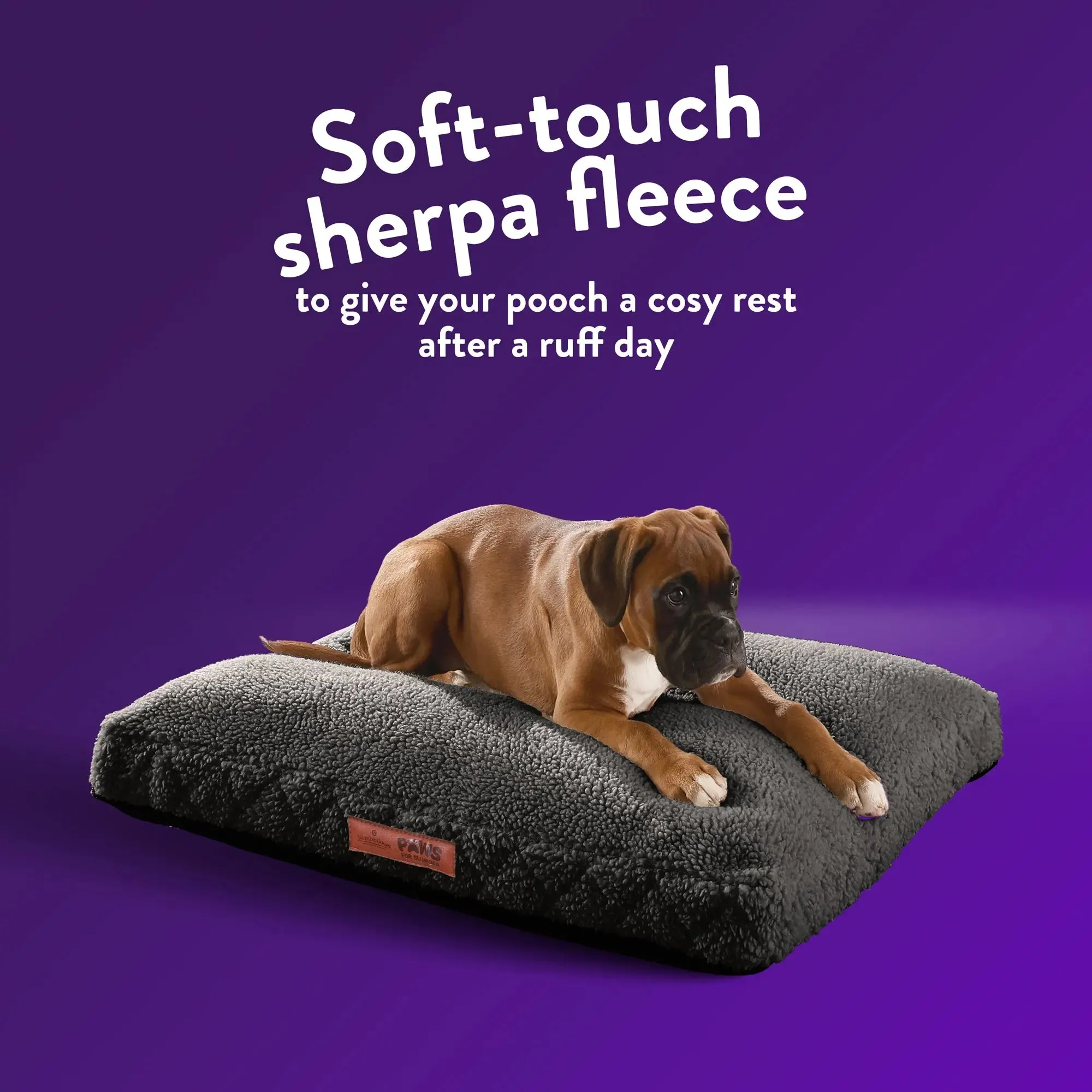 Paws for Slumber Sherpa Pet Bed Cover