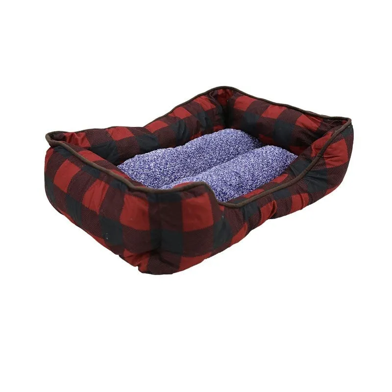 Ps Kd Checker Rect Pet Bed B193