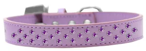 Sprinkles Dog Collar Purple Crystals Size 16 Lavender