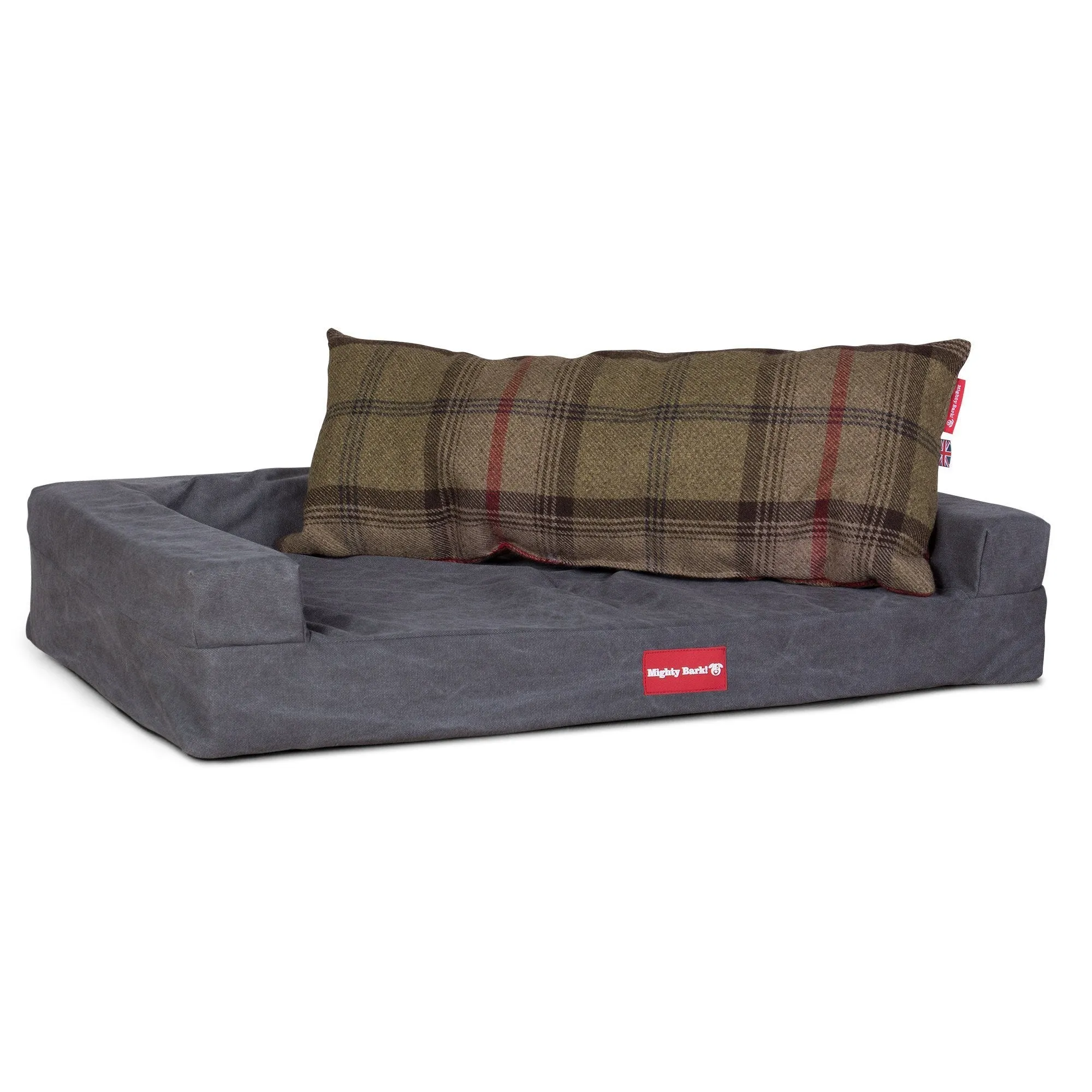 The Bailey - Giant Memory Foam Pillow For On Dog Beds - Tartan Hunter