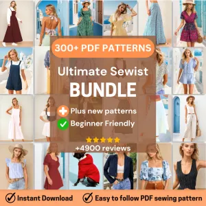 Ultimate Sewist Bundle - 300  PDF Sewing Patterns
