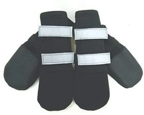 ZEEZ DOG WATERPROOF BOOTS- BLACK SMALL (6.2X6.2CM)